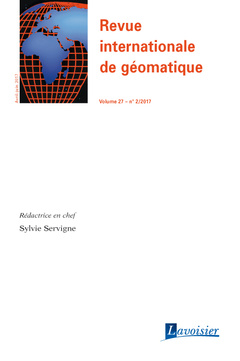 Couverture de l’ouvrage Revue internationale de géomatique Volume 27 N° 2/Avril-Juin 2017
