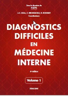 Cover of the book Diagnostics difficiles en médecine interne. vol 1, 4e éd.