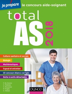 Couverture de l’ouvrage Total AS 2018 - Le concours aide-soignant