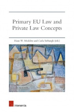 Couverture de l’ouvrage Primary EU Law and Private Law Concepts