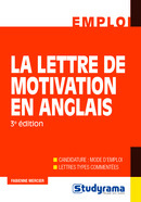 Couverture de l’ouvrage La lettre de motivation en anglais