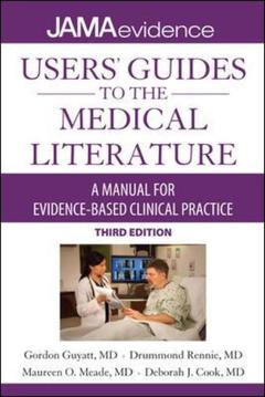 Couverture de l’ouvrage Users' Guides to the Medical Literature 
