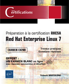 Cover of the book Préparation à la certification RHCSA - Red Hat Enterprise Linux 7 - Examen EX200