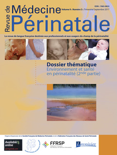 Couverture de l’ouvrage Revue de Médecine Périnatale Vol. 9 N°3 Septembre 2017