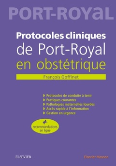 Cover of the book Protocoles cliniques de Port-royal en obstétrique