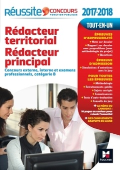 Cover of the book Rédacteur territorial, rédacteur principal -  2017-2018 