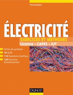 Couverture de l’ouvrage Electricité - Exercices et méthodes