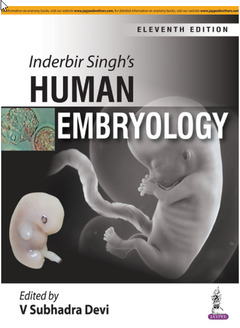 Couverture de l’ouvrage Inderbir Singh's Human Embryology