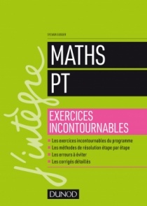 Couverture de l’ouvrage Maths PT - Exercices incontournables