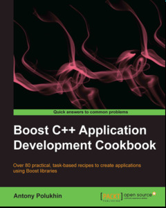 Cover of the book Boost C++ Application Development Cookbook  (print copy + ebook)