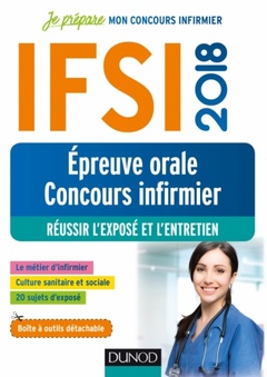 Couverture de l’ouvrage IFSI 2018 - Épreuve orale. Concours Infirmier