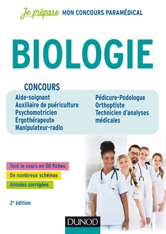 Couverture de l’ouvrage Biologie - Concours paramédical - 2ed.