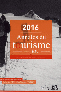 Couverture de l’ouvrage Annales du tourisme 2016