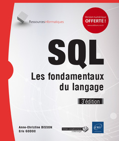 Couverture de l’ouvrage SQL - Les fondamentaux du langage (3e édition)