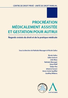 Cover of the book PROCREATION MEDICALEMENT ASSISTEE ET GESTATION POUR AUTRUI