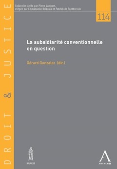 Cover of the book la subsidiarité conventionnelle en question