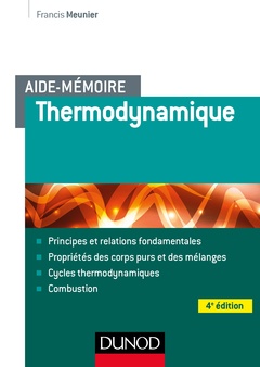 Couverture de l’ouvrage Aide-mémoire - Thermodynamique - 4e éd
