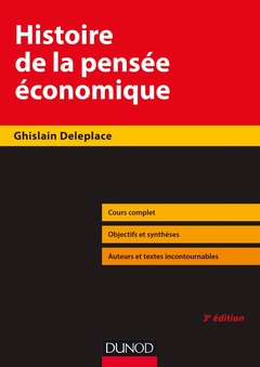 Couverture de l’ouvrage Histoire de la pensée économique - 3e éd.