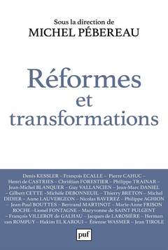 Cover of the book Réformes et transformations