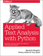 Couverture de l’ouvrage Applied Text Analysis with Python