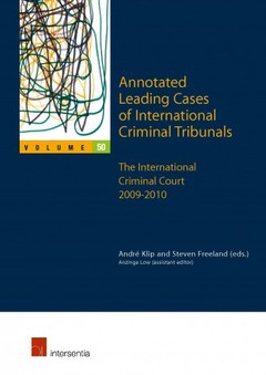 Cover of the book Annotated Leading Cases of International Criminal Tribunals 