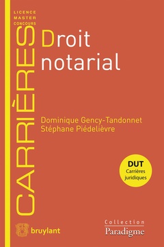 Cover of the book Droit notarial