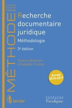 Cover of the book Recherche documentaire juridique (3° Éd.)