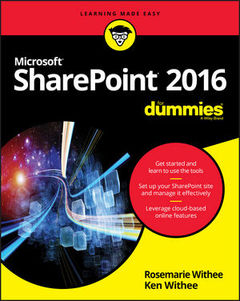 Couverture de l’ouvrage SharePoint 2016 For Dummies