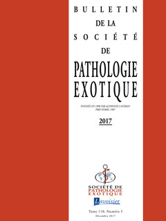Cover of the book Bulletin de la Société de pathologie exotique Vol. 110 N°5 - Décembre 2017