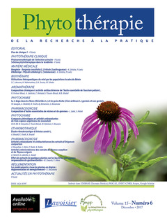Cover of the book Phytothérapie. Vol. 15 N° 6 - Décembre 2017