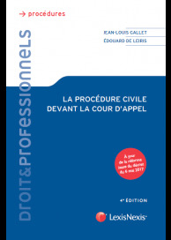 Cover of the book la procedure civile devant la cour d appel