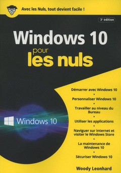 Couverture de l’ouvrage Windows 10, 3e édition MégaPoche Pour les Nuls