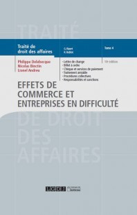Cover of the book EFFETS DE COMMERCE ET ENTREPRISES EN DIFFICULTE TOME 4 18EME EDITION