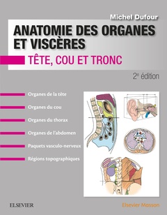 Couverture de l’ouvrage Anatomie des organes et viscères
