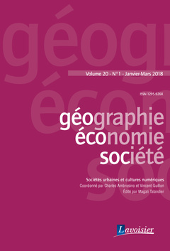 Cover of the book Sociétés urbaines et cultures numériques
