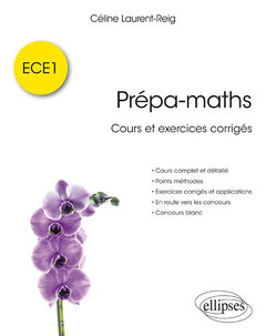 Couverture de l’ouvrage Prépa-maths - Cours et exercices corrigés ECE1