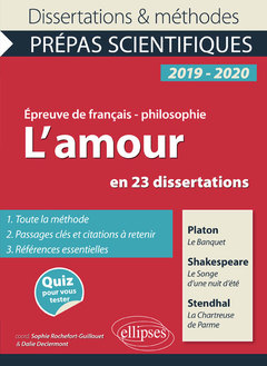 Couverture de l’ouvrage Thème et les trois œuvres. Epreuve de français/philo. Prépas scientifiques 2019-2020