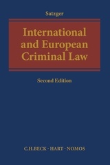 Couverture de l’ouvrage International and European Criminal Law 