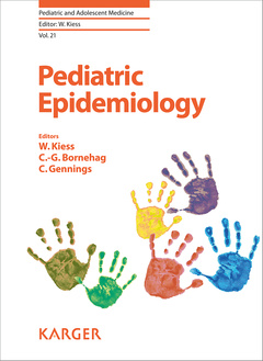 Couverture de l’ouvrage Pediatric Epidemiology
