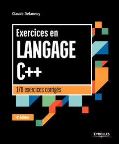 Couverture de l’ouvrage Exercices en langage C++