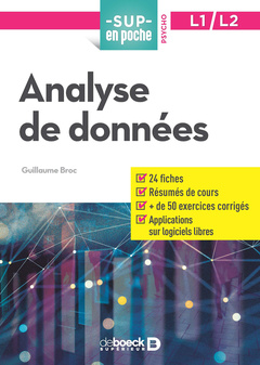 Cover of the book Analyse de données