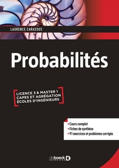 Couverture de l’ouvrage Probabilités