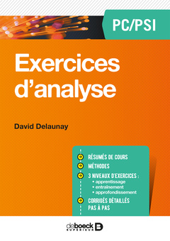 Cover of the book Exercices d'analyse PC/PSI