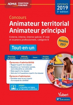 Cover of the book Concours Animateur territorial et Animateur principal - Catégorie B - Tout-en-un