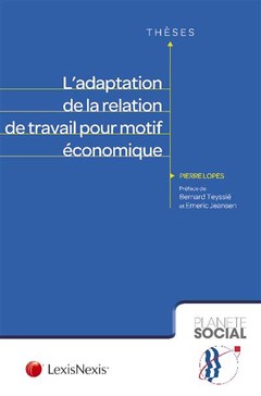 Cover of the book l adaptation de la relation de travail pour motif economique