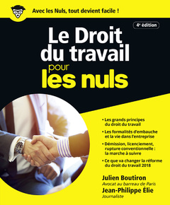 Cover of the book Le droit du travail Pour les Nuls, 4e