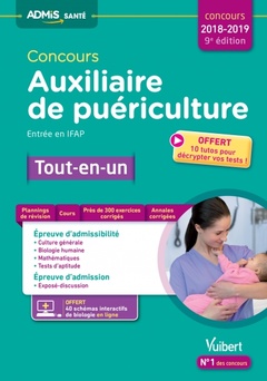 Cover of the book Concours Auxiliaire de puériculture - Entrée en IFAP - Tout-en-un