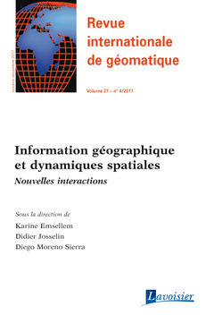 Couverture de l’ouvrage Revue internationale de géomatique Volume 27 N° 4/Octobre-Décembre 2017