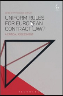 Cover of the book Uniform Rules for European Contract Law?