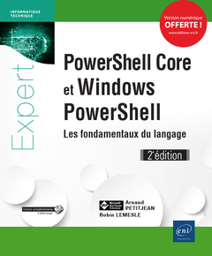 Couverture de l’ouvrage PowerShell Core et Windows PowerShell - Les fondamentaux du langage (2e édition)